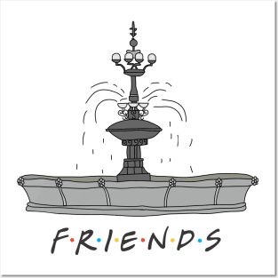 Friends Fountain Posters and Art